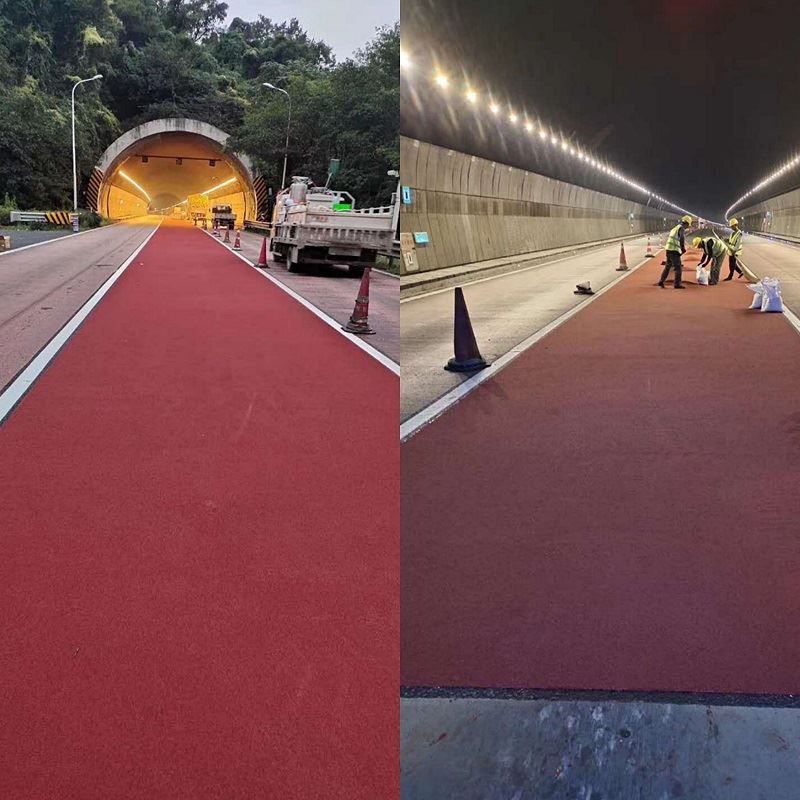 建設中の注意色道